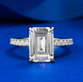S925 Silver High Carbon Diamond Ring (One Piece)