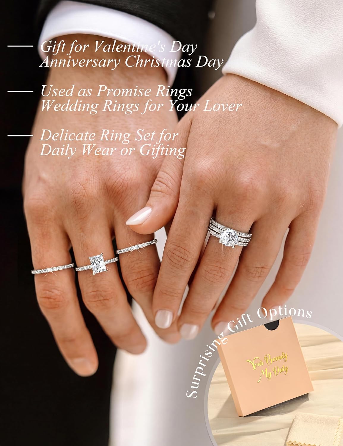 HaloTrio Ring Set image 7