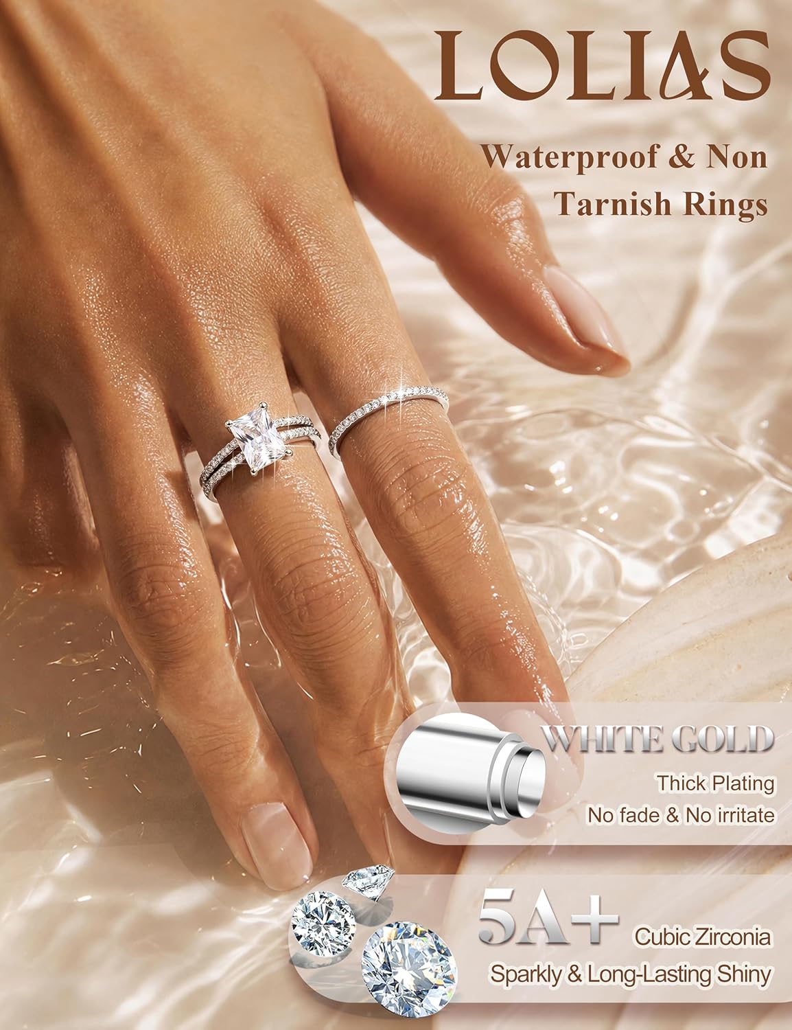 HaloTrio Ring Set image 6