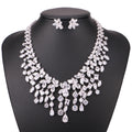 Elegant Bride Jewelry Set with Necklace and Earrings